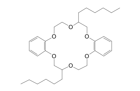 6,15-Dihexyl-2,3,11,12-dibenzo-1,4,7,10,13,16-hexaoxacyclooctadeca-2,11-diene