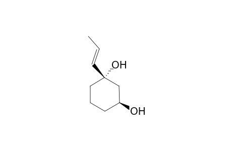 (1R*,3R*)-1-(1-Propenyl)cyclophexane-1,3-diol