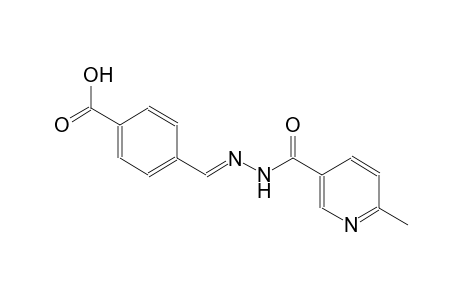 4-((E)-{[(6-methyl-3-pyridinyl)carbonyl]hydrazono}methyl)benzoic acid