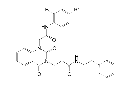 3-(1-[2-(4-bromo-2-fluoroanilino)-2-oxoethyl]-2,4-dioxo-1,4-dihydro-3(2H)-quinazolinyl)-N-(2-phenylethyl)propanamide