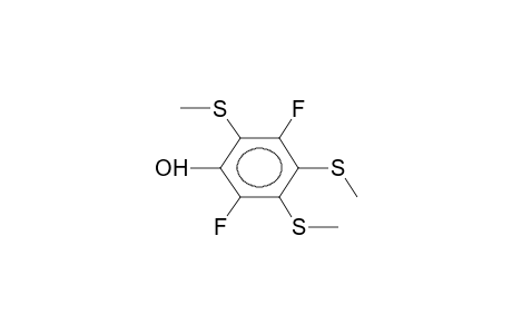 1-HYDROXY-2,4,5-TRI(METHYLTHIO)-3,6-DIFLUOROBENZENE