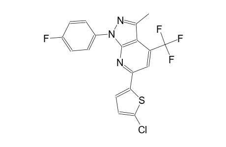 1H-pyrazolo[3,4-b]pyridine, 6-(5-chloro-2-thienyl)-1-(4-fluorophenyl)-3-methyl-4-(trifluoromethyl)-