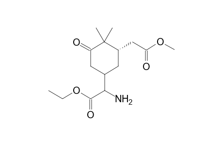 2-Amino-2-[(3S)-3-(2-methoxy-2-oxoethyl)-4,4-dimethyl-5-oxocyclohexyl]acetic acid ethyl ester