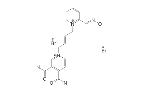 TRANS-3,4-DICARBAMOYL-2'-(HYDROXYIMINO)-METHYL-1,1'-(BUT-2-ENE-1,4-DIYL)-BISPYRIDINIUM-DIBROMIDE