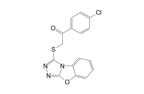 ethanone, 1-(4-chlorophenyl)-2-([1,2,4]triazolo[3,4-b]benzoxazol-3-ylthio)-