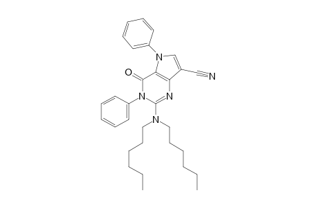 7-Cyano-2-dihexylamino-3,5-diphenyl-3H-pyrrolo[3,2-d]pyrimidine-4(5H)-one