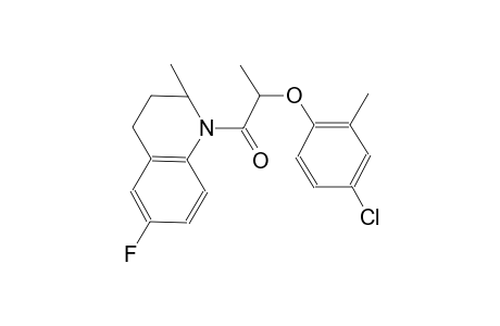 1-[2-(4-chloro-2-methylphenoxy)propanoyl]-6-fluoro-2-methyl-1,2,3,4-tetrahydroquinoline