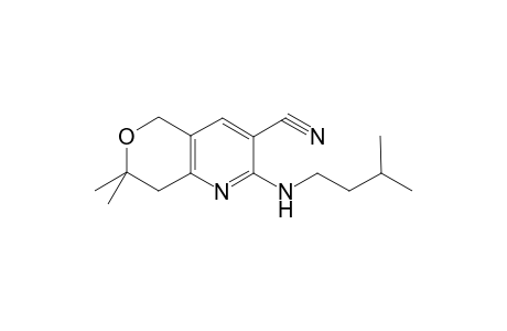 5H-Pyrano[4,3-b]pyridine-3-carbonitrile, 7,8-dihydro-7,7-dimethyl-2-[(3-methylbutyl)amino]-