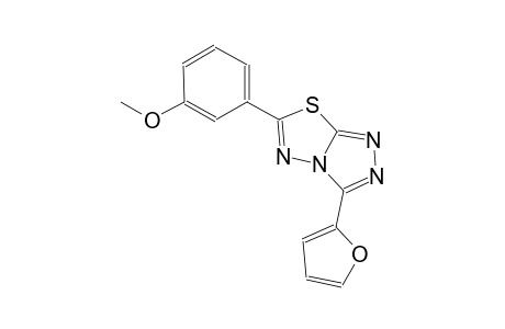 3-(2-furyl)-6-(3-methoxyphenyl)[1,2,4]triazolo[3,4-b][1,3,4]thiadiazole