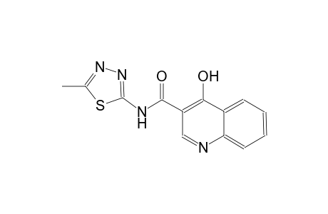 3-quinolinecarboxamide, 4-hydroxy-N-(5-methyl-1,3,4-thiadiazol-2-yl)-
