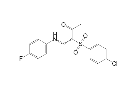3-[(p-chlorophenyl)sulfonyl]-4-(p-fluoroanilino)-3-buten-2-one