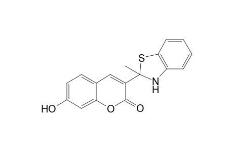7-Hydroxy-3-(2-methyl-2,3-dihydrobenzo[d]thiazol-2-yl)-2H-chromen-2-one