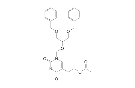 5-(2-ACETOXYETHYL)-N-1-[(1,3-DIBENZYLOXY-2-PROPOXY)-METHYL]-PYRIMIDIN-2,4-DIONE