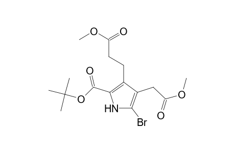1H-Pyrrole-3-propanoic acid, 5-bromo-2-[(1,1-dimethylethoxy)carbonyl]-4-(2-methoxy-2-oxoethyl)-, methyl ester