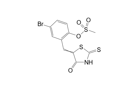 Methanesulfonic acid 4-bromo-2-(4-oxo-2-thioxothiazolidin-5-ylidenemethyl)phenyl ester