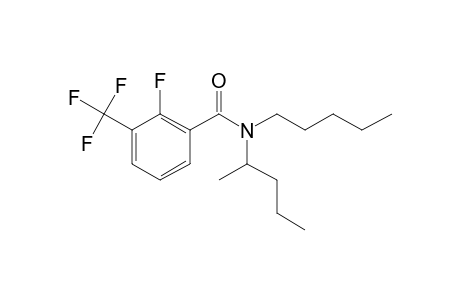 Benzamide, 2-fluoro-3-trifluoromethyl-N-(2-pentyl)-N-pentyl-