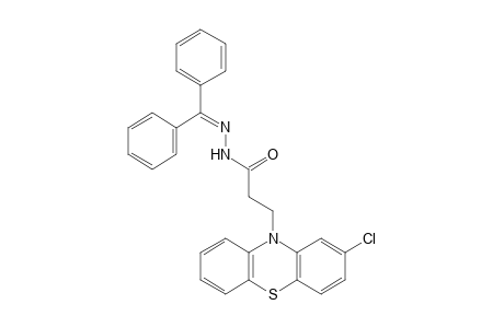 2-CHLORO-10-PHENOTHIAZINEPROPIONIC ACID, (DIPHENYLMETHYLENE)HYDRAZIDE