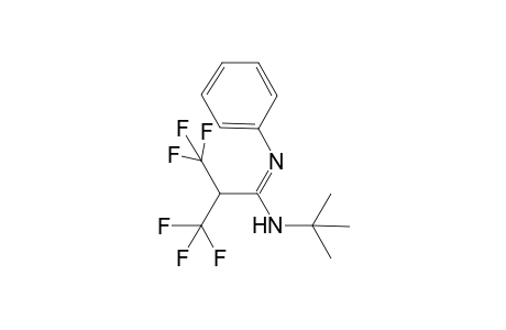 (1E)-N-(tert-Butyl)-3,3,3-trifluoro-N'-phenyl-2-(trifluoromethyl)propanimidamide