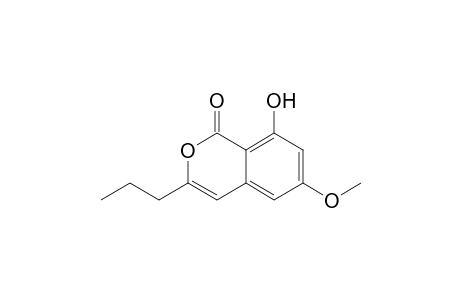1H-2-Benzopyran-1-one, 8-hydroxy-6-methoxy-3-propyl-