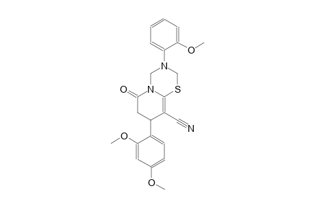 2H,6H-pyrido[2,1-b][1,3,5]thiadiazine-9-carbonitrile, 8-(2,4-dimethoxyphenyl)-3,4,7,8-tetrahydro-3-(2-methoxyphenyl)-6-oxo-