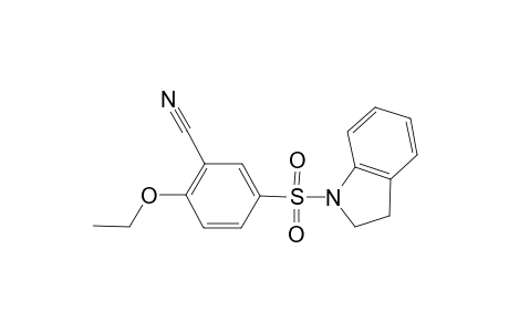 5-(2,3-dihydro-1H-indole-1-sulfonyl)-2-ethoxybenzonitrile