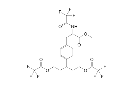 methyl 2-[(2,2,2-trifluoroacetyl)amino]-3-[4-[3-(2,2,2-trifluoroacetyl)oxy-1-[2-(2,2,2-trifluoroacetyl)oxyethyl]propyl]phenyl]propanoate