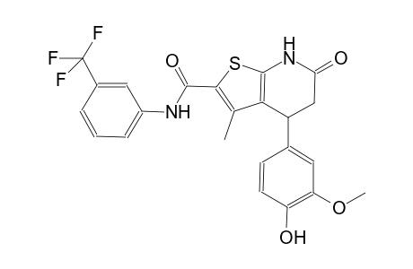 thieno[2,3-b]pyridine-2-carboxamide, 4,5,6,7-tetrahydro-4-(4-hydroxy-3-methoxyphenyl)-3-methyl-6-oxo-N-[3-(trifluoromethyl)phenyl]-