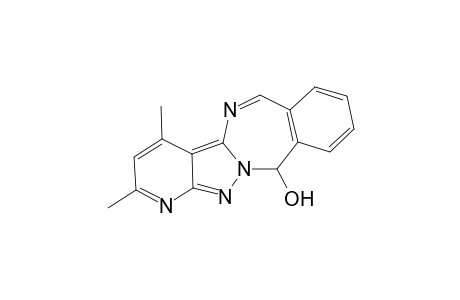 11,11a-dihydro-2,4-dimethyl-1,5,11a,12-tetraza-benzo[c]benzo[f]azulen-11-ol