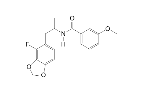 N-[1-(4-Fluoro-2H-1,3-benzodioxol-5-yl)propan-2-yl]-3-methoxybenzamide
