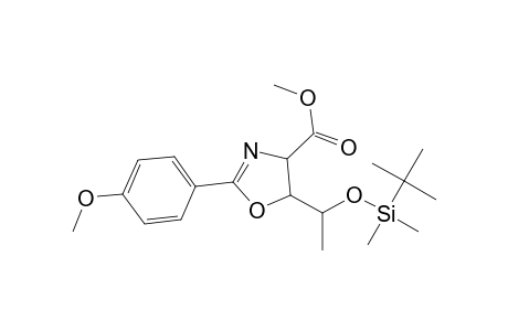 Methyl 2-(p-Methoxyphenyl)-5-[1'-[(tert-butyldimethylsilyl)oxy]ethyl]-2-oxazoline-4-carboxylate