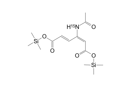 15N-Acetylamido-15N-[1,7-hexa-2,4-diendioic acid]} bis(trimethylsilyl) ester