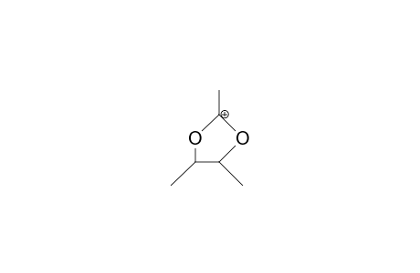 threo-2,4,5-Trimethyl-1,3-dioxolan-2-ylium cation