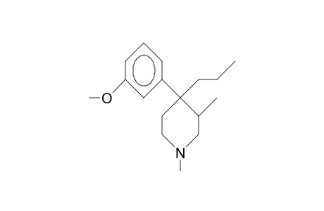 cis-4-(3-Methoxy-phenyl)-1,3-dimethyl-4-propyl-piperidine