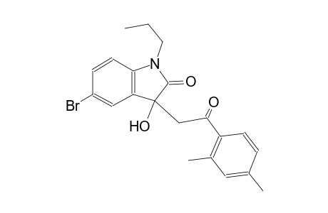 5-bromo-3-[2-(2,4-dimethylphenyl)-2-oxoethyl]-3-hydroxy-1-propyl-1,3-dihydro-2H-indol-2-one