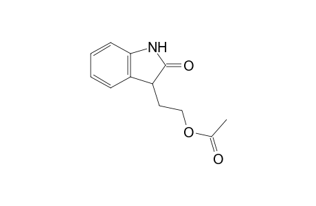 2-(2-oxidanylidene-1,3-dihydroindol-3-yl)ethyl ethanoate