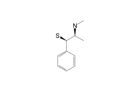 2-(Methylamino)-1-phenylpropan-1-thiol, (erythro)