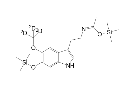 Bis(trimethylsilyl) derivative of trideutero-6-hydroxymelantonin