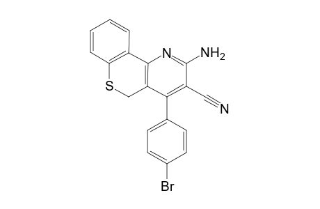 2-Amino-4-(4-bromophenyl)-(5H)-[1]benzothiopyrano[4,3-b]pyrimidine-3-carbonitrile