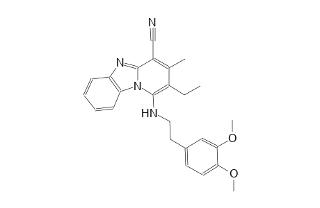 1-{[2-(3,4-dimethoxyphenyl)ethyl]amino}-2-ethyl-3-methylpyrido[1,2-a]benzimidazole-4-carbonitrile