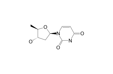 1-[(2R,4S,5R)-4-hydroxy-5-methyl-tetrahydrofuran-2-yl]pyrimidine-2,4-quinone