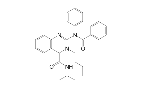 2-(Benzoyl-phenyl-amino)-3-butyl-3,4-dihydro-quinazoline-4-carboxylic acid tert-butylamide