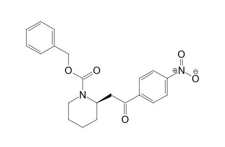 (R)-N-Benzyloxycarbonyl-2-(2-para-nitrophenyl-2-oxo-ethyl)-piperidine