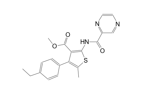 methyl 4-(4-ethylphenyl)-5-methyl-2-[(2-pyrazinylcarbonyl)amino]-3-thiophenecarboxylate