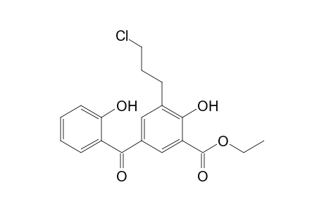 Ethyl 3-(3-chloropropyl)-5-(2-hydroxybenzoyl)salicylate