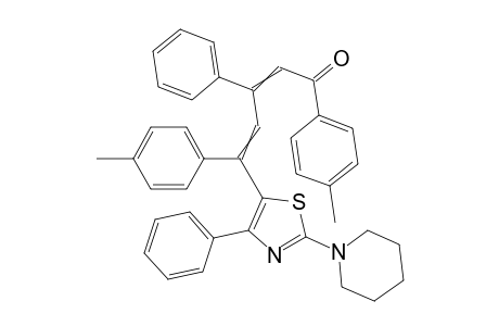 1,5-Bis(4-methyl-phenyl)-3-phenyl-5-(4-phenyl-2-piperidino-thiazol-5-yl)-penta-2,4-diene-1-one