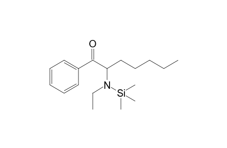 N-Ethylnorheptedrone TMS