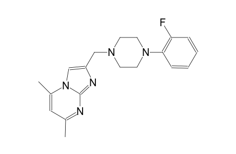 imidazo[1,2-a]pyrimidine, 2-[[4-(2-fluorophenyl)-1-piperazinyl]methyl]-5,7-dimethyl-