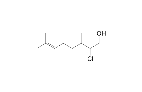 2-Chloro-3,7-dimethyloct-6-en-1-ol