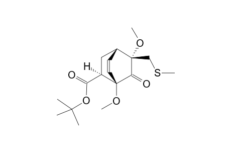 (1S,2S,4R,8S)-2,4-dimethoxy-2-[(methylthio)methyl]-3-oxo-8-bicyclo[2.2.2]oct-5-enecarboxylic acid tert-butyl ester