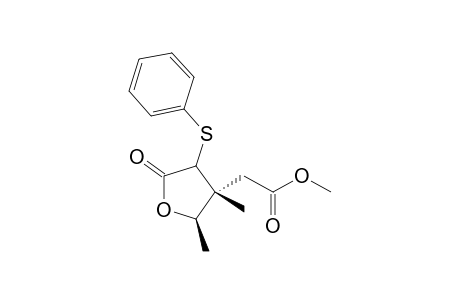 Methyl (2R,3R,4S/R)-(2,3-Dimethyl-5-oxo-4-(phenylthio)-tetrahydrofuran-3-yl)acetate
